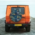 thumbnail image 6 of Yiaed Halloween Elements Print Tire Wheel Cover, Waterproof Spare Tire Cover Fit for Jeep, Truck,Trailer, RV, SUV, Camper and Most Vehicle-17 inch, 6 of 6