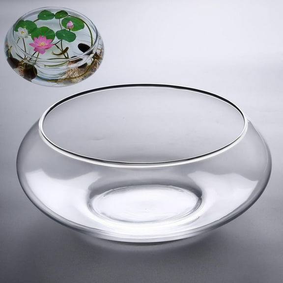 Lotus Bowl Planter Round Lotus Bowl Glass Lotus Flower Bowl 8 Inch Lotus Bowls For Planting In Water Indoors Applicable To Bonsai Bowl Lotus Flower Hydroponic Bowl Lotus Lotus Bowl Planter
