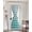 Green, variant on Cream Moire Blackout Door Curtains for French, Glass,Front, Back, Patio Door, Water Ripple Stripe Farmhouse Thermal Insulated Rod Pocket Window Curtain Drapes With Tiebacks 25"x40"