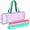 Pink, variant on Xdziklosj Mahjong Rack Carrying Case Lightweight Polyester Storage Bag with Handle and Pocket Fits Mahjong Tile and Accessory