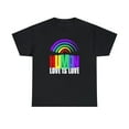 thumbnail image 3 of Human Shirt LGBTQ Pride Rainbow Flag Gay Lesbian Pride Ally Womens Plus Size Tops, 3 of 8