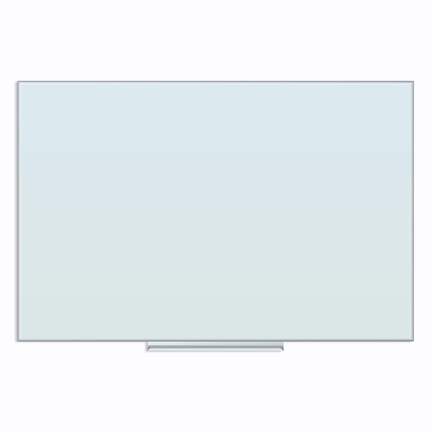 U Brands Floating Glass Dry Erase Board, 36" x 24", Whiteboard, White