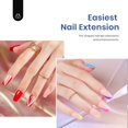 thumbnail image 3 of Set de puntas para uñas de gel con forma de escarabajos, 510 unidades, con lámpara LED UV y pegamento, 3 of 7