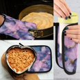 thumbnail image 5 of Yayeee Oven Mitts and Pot Holder Set of 4 Heat Resistant Kitchen Gloves Baking Hot Pad, Watercolor Pink Marble Pattern, 5 of 5