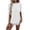 White, variant on Eyelet Tops for Women Cute Ruffled Puff Sleeve Dressy Shirt Crew Neck Solid Color Flowy Tunic Top Blouse (XL, White)