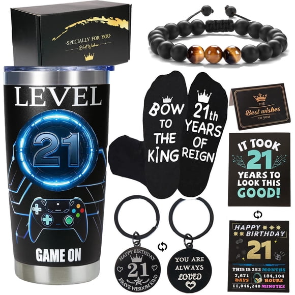 Set de regalo Drinkware Carselage para jugadores de 21 años