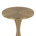 thumbnail image 4 of 22 Inch Contemporary Metal Side Table Modern Brass Hourglass Shape Accent Table Indoor End Table for Living Room Bedroom, 4 of 5