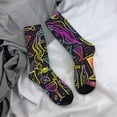 thumbnail image 5 of Picia Neon Bar Drinks Print Athletic Socks for Men & Women – Cushioned Moisture-Wicking Crew Socks for Sports, Running, and Training, Soft & Breathable Size 5-11, 5 of 6