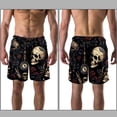 thumbnail image 3 of luoweisi Men's Beach Shorts Quick Dry Swim Trunks with Mesh Lining Skull L, 3 of 5