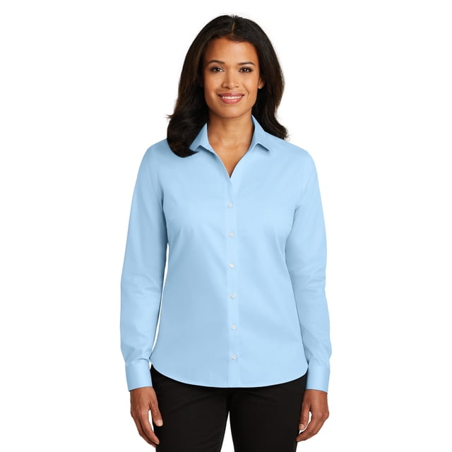Camisa de sarga sin planchado para mujer Red House®. RH79 casa Roja RH79