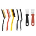 thumbnail image 1 of Dvkptbk 7 PCS Hard-Bristled Crevice Cleaning Brush with 7 Hook Hand Kitchen Cleaning Tools Cleaner Scrub Brush Tile Joints Door Window Angled Bristles for Bathtub Cleaning Brushes Cleaning Supplies, 1 of 9