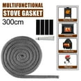 thumbnail image 3 of 6mm to 25mm Stove Door Gasket Rope Seal Kit for Wood Stove For Fireplace Oven, 3 of 3