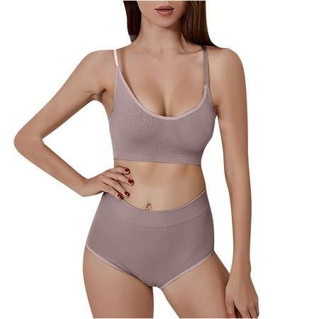 TUWABEII Women s Bralettes Seamless Large Size Backing Sling Traceless Gathered Back Underwear Wireless T-Shirt Bra