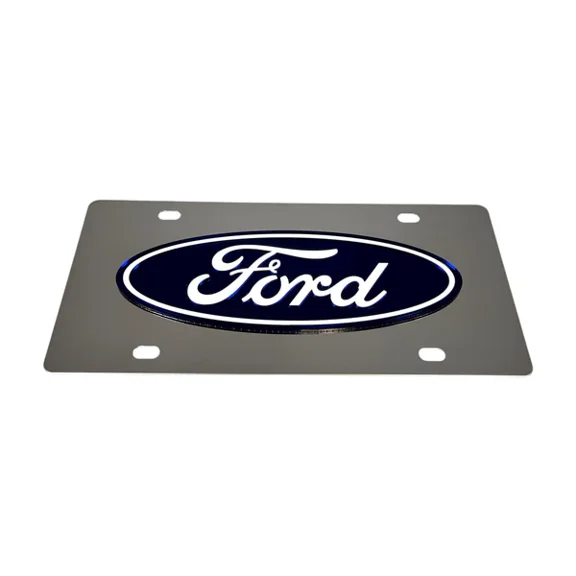 Ford Logo Stainless Steel License Plate Official Licensed