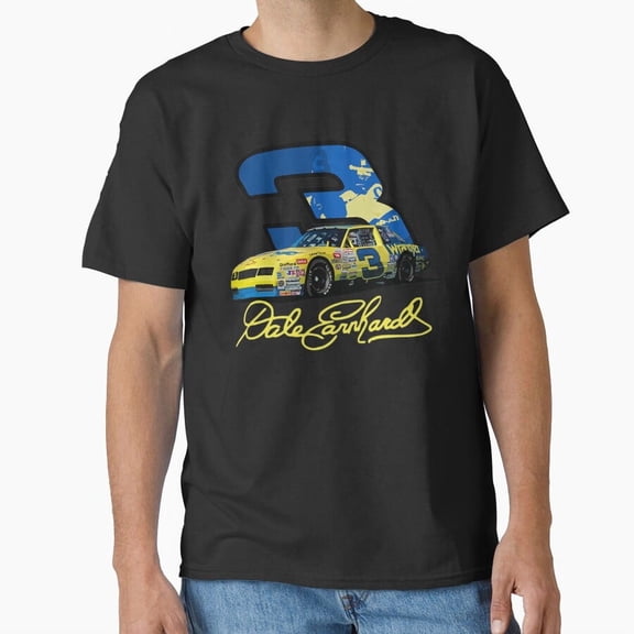 Earnhardt Yellow Number Three Car Holiday Graphic Art Top Unisex T-Shirt up to size 5XL
