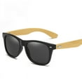 thumbnail image 2 of Gafas de sol polarizadas con patas de bambú y personalidad respetuosas con el medio ambiente, hechas a mano, estilo retro, con clavos de arroz, 2 of 3