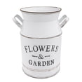 thumbnail image 1 of Metal Flower Bucket White For Garden Planters 1Set 12.2X7.9In, 1 of 5
