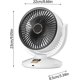 thumbnail image 5 of Quiet USB Rechargeable Desk Fan with LCD Screen, 360° Rotation 120° Oscillation Portable Personal Fan, 5 of 5