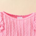 thumbnail image 4 of GYRATEDREAM Baby Girl Fall Winter Outfit Ruffle Long Sleeve Knit Romper Plaid Skirt with Headband Cute Newborn Clothes, 4 of 7