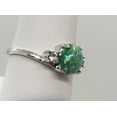 thumbnail image 4 of Size 8, Green Fire Opal Silver Ring, 4 of 6