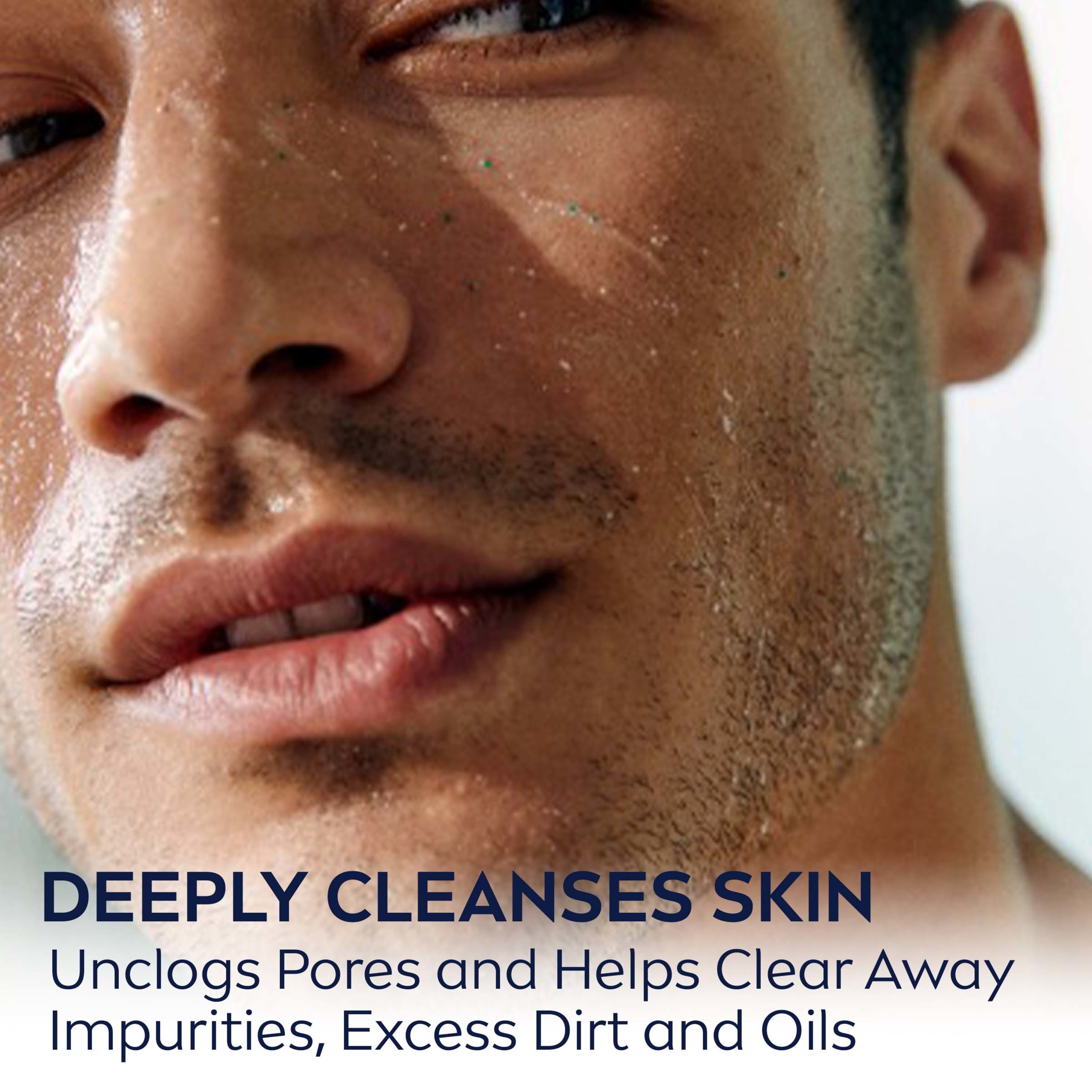 NIVEA MEN Maximum Hydration Deep Cleaning Face Scrub with Aloe Vera, 4.4 Oz Tube - image 3 of 13