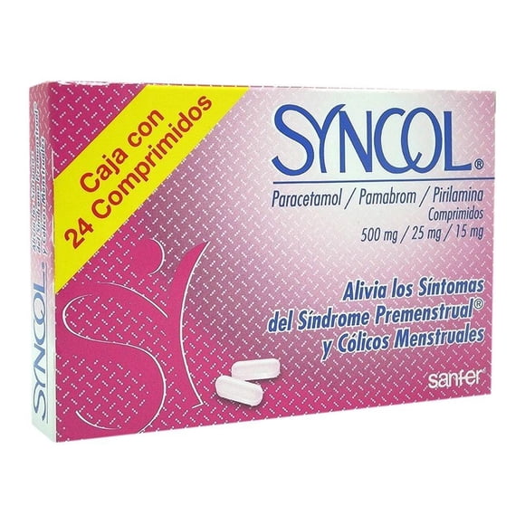 Syncol comprimidos 24 pzas