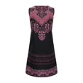 thumbnail image 5 of Wxolcjlv Women Dresses New Summer Vintage Fashion Semi High V-Neck Top With Printed Dress Stylish Ladies Sundress, 5 of 9
