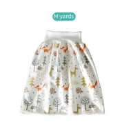 Onever Baby Diaper Training Skirt Cotton High Waist Waterproof Diaper Skirt Children Baby Cloth Diaper Urination Skirt
