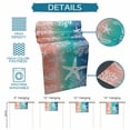 thumbnail image 6 of Blue Teal Pink Ombre Coastal Table Runner 120 Inches, Nautical Beach Starfish Coral Summer Bed Runner Dresser Scarves Tabletop for Indoor Outdoor Parties/Ceremony/Banquet, 13"x 120", 6 of 8