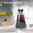 thumbnail image 2 of Ovalware Cold Brew Iced Coffee/Tea Maker 1.5L/51oz New RJ3 Clear Glass Carafe Removable Filter, 2 of 8