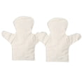 thumbnail image 1 of Kit de materiales para títeres pintados a mano, creativos y hechos a mano para niños de preescolar, con 2 títeres de dedo de lona blanca., 1 of 7