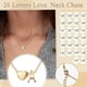 thumbnail image 2 of Collar elegante con inicial de 26 letras para mujer, collares con forma de corazón, joyería para mujer y niña, regalo de cumpleaños y Navidad de amistad, 2 of 3