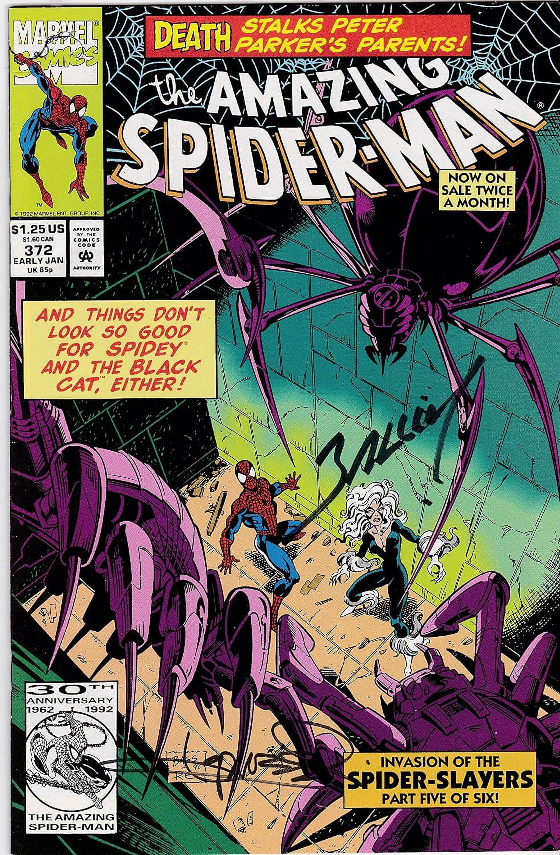 The Amazing Spiderman #372 NM Signed by Mark Bagley, Aaron Lopresti