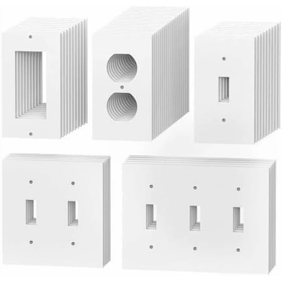 Outlet Insulation Foam Gaskets | 50 Pack Draft Sealers for Outlets & Switches | Fits Duplex, Toggle & Rocker Wall Plates | Ideal for Homes, Offices & Commercial Spaces$$Tools