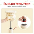 thumbnail image 4 of Cat Tree, Floor to Ceiling Cat Tower Adjustable Height [92-102 Inches=234-258cm], 7 Tiers Cat Climbing Tree with Hammock,Platforms and Sisal-Covered Scratching Posts for Indoor Cats,Beige, 4 of 18