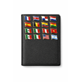 thumbnail image 1 of Portapasaporte Macassar Color Negro con Kit de 193 Pines de Banderas, 1 of 7
