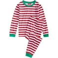 thumbnail image 3 of Family Pajamas Matching Holiday Stripe Pajama Sets, Red, 4-5, 3 of 3