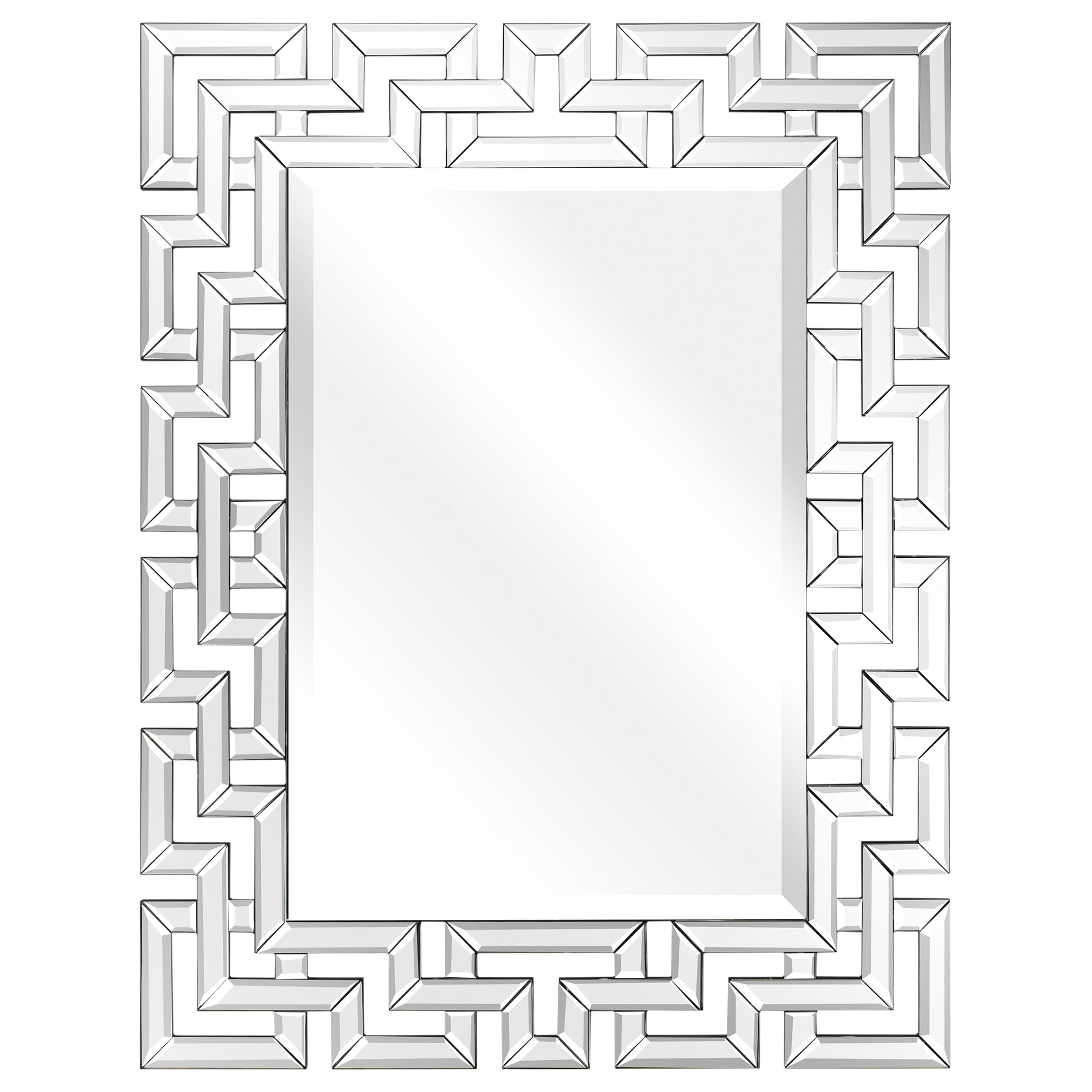 18 x 64 Clear Solid Wood Frame with 1-Beveled Center Floor & Full Length Modern Mirror for Bathroom,Bedroom,Living Room,Ready to Stand on the Floor Empire Art Direct Bling Glass Cheval