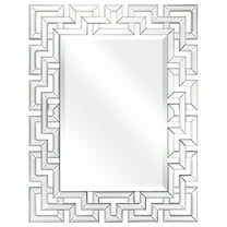 Empire Art Direct Elegant Beveled Geometry Decorative Wall Mirror, 31" x 40", Ready to Hang