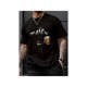 thumbnail image 1 of Casual Comfy Men's Crew Neck Graphic T-shirt With Fancy Print, Trendy Short Sleeve Top For Summer Daily Wear, 1 of 7