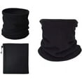 thumbnail image 4 of 3 Pack Winter Neck Warmer Neck Gaiter with Adjustable Drawstring, Fleece Skiing Cycling Windproof Balaclava Scarf For Men Women, 4 of 7