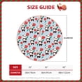 thumbnail image 2 of Gaeub Panda And Rose Print Christmas Tree Skirt,Christmas Decorations,Round Xmas Skirt for Christmas Indoor Decorations Xmas Winter Holiday Party Supplies-30", 2 of 6