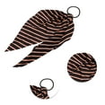 thumbnail image 3 of Unique Bargains 1 Pc Stripes Triangle Ribbon Hair Elastic Band Black, 3 of 5