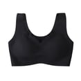 thumbnail image 3 of Outfmvch Bras for Women Everyday Bra Push up Bra Wireless Bra Top Wide Straps Bra Jelly Bras for Women Tee Shirt Bra No Underwire Bra Sleep Bra Pullover Bra No Show Bras for Women A2 Black 2XL, 3 of 9