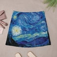 thumbnail image 3 of Abstract Galaxy Skirt Women Vincent Starry Night Elegant Mini Skirts High Waist Harajuku, 3 of 7