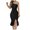 Black, variant on WIZUTIZ Wrap Dress for Women Slim Fit One Shoulder Twist Front Ruffled Solid Shift Dress Sleeveless Shift Dress for Ladies Midi Dress Super Soft Wedding Dress Green
