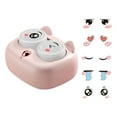 thumbnail image 2 of Organizador de casos de lentes automáticas con pegatinas adorno decoración desmontable portátil Rosa, 2 of 8