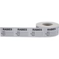 thumbnail image 2 of Labels - Rabies Pet Warning Veterinary | 1 x 1.5" - 500 Pack, 2 of 2