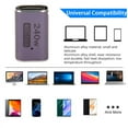 thumbnail image 3 of Adaptador De ángulo Recto USB4.0 C, Rendimiento Estable Adaptador USB C Hembra A USB C Macho De 40 Gbps Compacto Para Consola De Juegos Para Computadora Portátil Para Tableta, 3 of 7