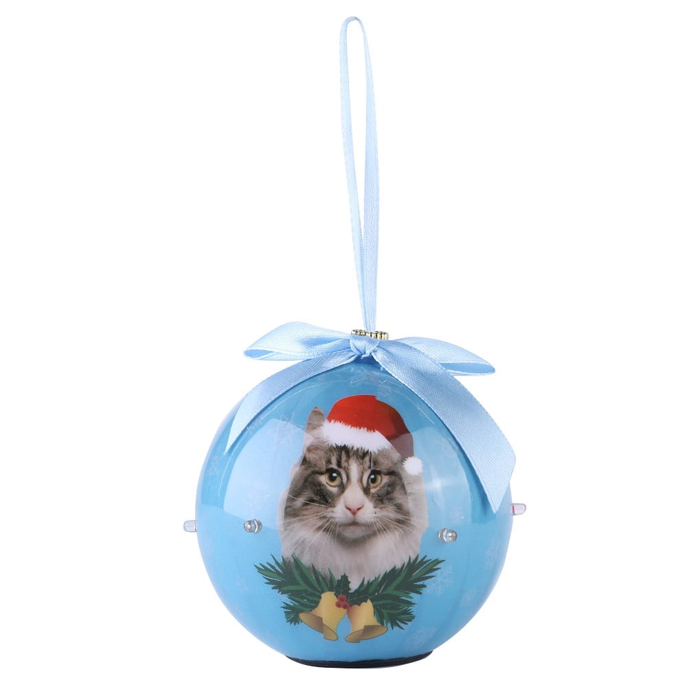 Dog Collection Twinkling Lights Christmas Ball Indoor Decorative Ornament